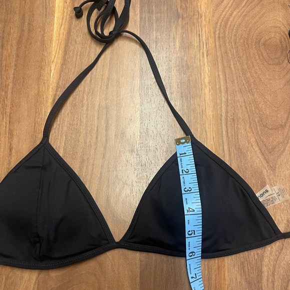 Simons Black Triangle String Bikini Top - Picture 7 of 7